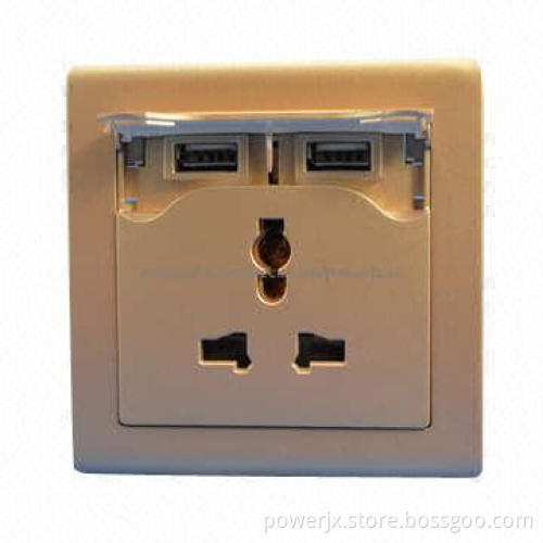 Multiple socket wall socket, 5V/2A